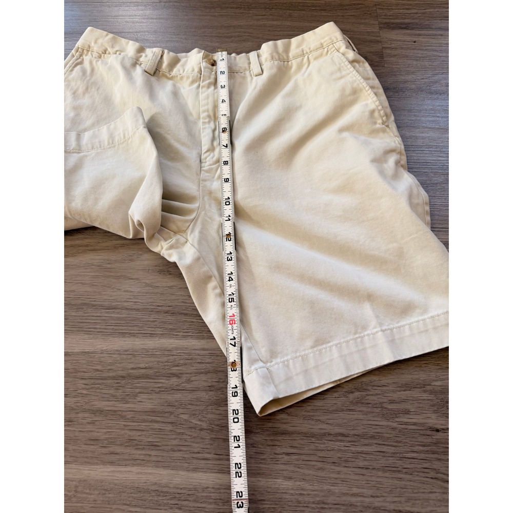 Polo Ralph Lauren Men's Khaki Beige‎ Chino Shorts Flat Front Size 36 Preppy Golf - Picture 7 of 16